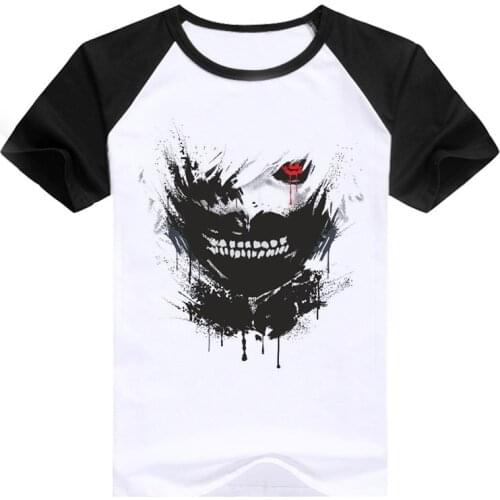 2018 T Shirt Tokyo Ghoul Men Shirt Japanese Anime Tokyo Ghoul Kaneki Ken T Shirts Print T-shirt Top Tee Clothes Women Kids Boy