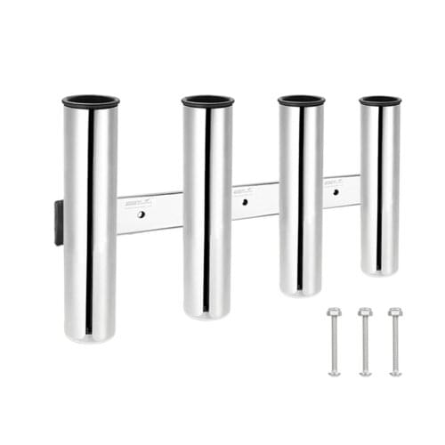 4 Tubes Link Stainless Steel 316 Fishing Rod Holder Fishing Rod Rack Socket For Marine Fishing Box Kayak Boat Yacht