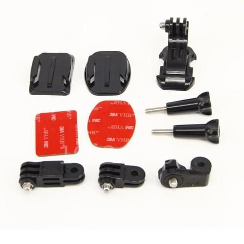 6in1 1 set Action Camera adapter JHook buckle ellipse square Curved Mount for Sony Action Cam HDR-AS15/20/AS30V/AS100V