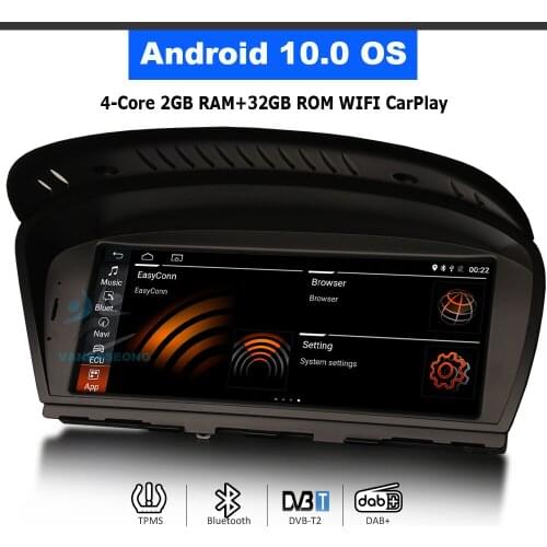 8.8" 8-Core Android 10 Car Multimedia Video Player DAB Car Radio Stereo GPS Sat Nav for BMW 5 Series E60 E61 E63 E64 CCC CIC