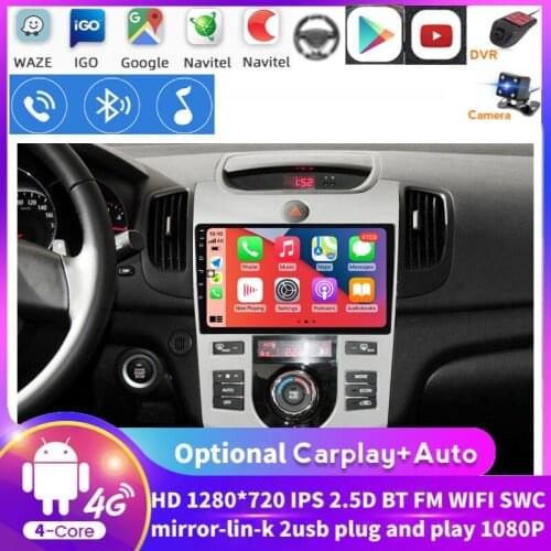 4core WIFI Android 8.1 Car Video Multimedia DVD Player For KIA Forte Cerato CAR GPS Navigation Auto Radio Stereo Radio Recorder