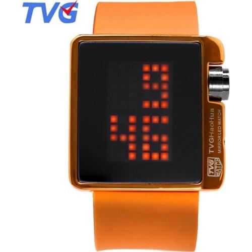 2020 TVG Famous Brand Watches Silicone Strap Led digital Watches Men Women Waterproof Sports Wrist Watches relogio feminino