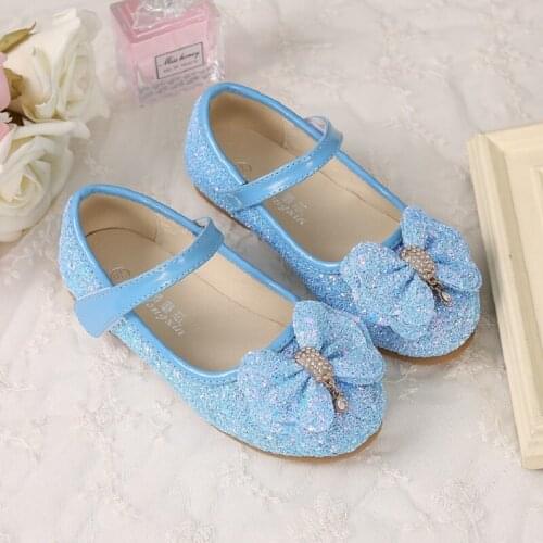 Children Princess Dance Shoes Kids Girl Dress Party Shoes Flat Casual Single Butterfly PU Leather Shoes Girl New Arrival Fashion