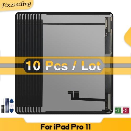 10 Pcs LCD For Apple iPad Pro 11 2018 1st Gen/2020 2nd Gen A1980 A1934 A1979/A2068 A2228 Display Digitizer Assembly For iPad 11