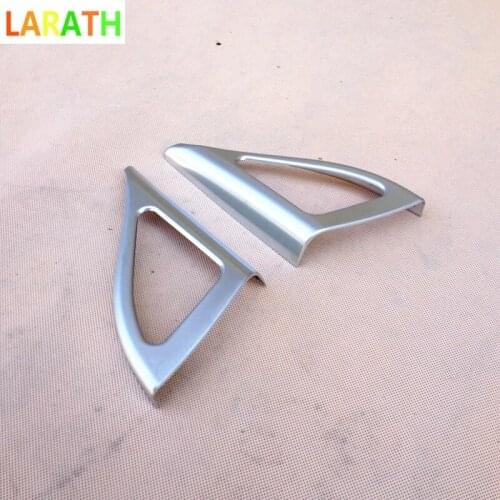 For Hyundai Creta IX25 2014 2015 2016 Interior Chrome Stainless Steel A Pillar Lound Speaker Triangular Bezel Cover Molding Trim