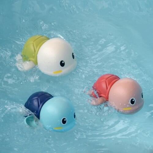 1PC new summer baby shower toy clockwork swimming bath floating duck baby childrens classic male and female baby toy gift