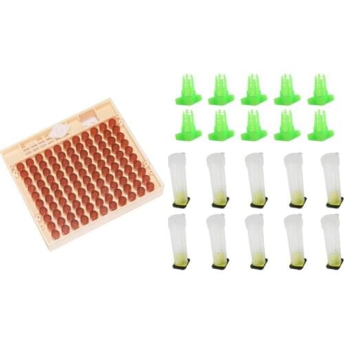 Bee Queen Rearing kit Bee queen cage Cell Cup Box kit Beekeeping Protective net cover Bee Tool Apiculture Supplies 1 Set