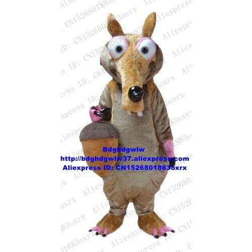 Brown Squirrel Mascot Costume Adult Cartoon Character Outfit Suit Campaign Propaganda Fandango Dancing Party zx1464