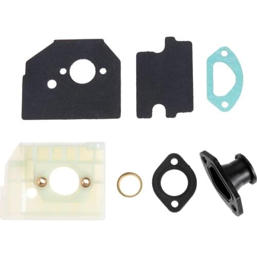 Carburetor Bracket & Spacer & Inner Guide& Gaskets Kit Fits for Chinese Chainsaw 4500 5200 5800
