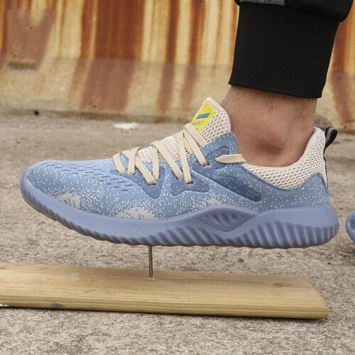 Lightweight Breathable Men Safety Shoes Steel Toe Work Boots For Woman Anti-smashing Construction Mens Indestructible Sneakers