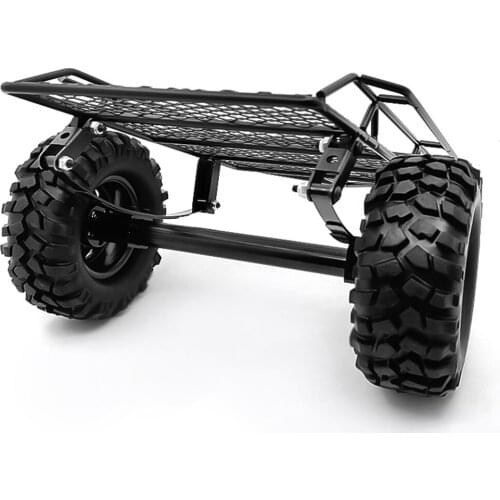 Metal RC Trailer for TRX4 SCX10 RC 4WD D90 CC01 Crawler Truck DIY Parts
