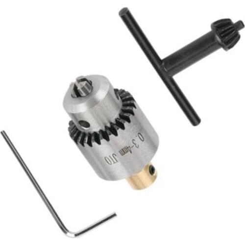 4 Pieces Mini 0.3-4mm Taper Mounted JTO Chuck Wrench Chucks Key Brass Base Small Wrench Lathe Electric Drill Chuck
