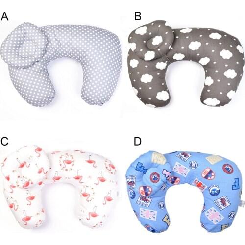 Multipurpose U-Shaped Soft Comefortable Breastfeeding Nursing Pillow Head Support Positioner for Infant Newborn Babies