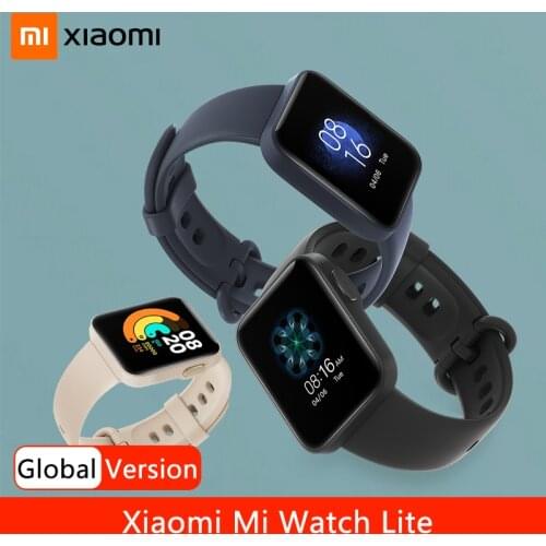 Smartwatch 2020 Xiaomi Mi Watch Lite GPS GLONASS Heart Rate Monitor Fitness Bracelet Redmi Smart Watch Men Women 5ATM Waterproof