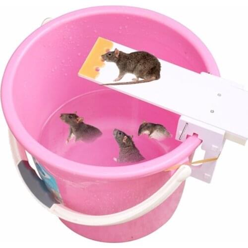 New Mouse Trap Auto Reset No Kill No Poison Traps Plank Seesaw Bait Catcher Humane Mouse Killer Garden Pest Control Product