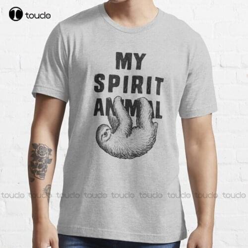 New Sloth - My Spirit Animal Funny Quote Funny Joke T-Shirt Cotton Men Tee Shirt