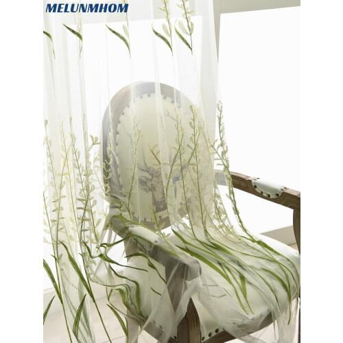 New Arrival Promotion Woven Cortina Rice Spike Tulle For Living Room Screens Gauze Yarn Sheer Curtain For Bedroom Custom