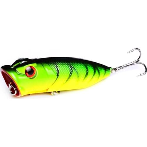 Fishing Topwater Floating Popper Poper Lure 6# high carbon steel hooks Crank Baits Tackle Tool 6.5cm 13g fishing tackle BP014