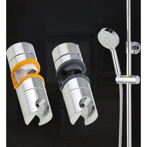 Bathroom Accessories Universal 18~25mm ABS Plastic Shower Slide Rail Bar Holder Adjustable Clamp Holder Bracket Replacement