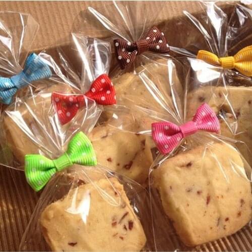 Most Popular 40Pcs/Bag 8 Colors Metallic Twist Wire Tie Bowknot Candy Cookie Cake Cello Bag Wedding Party Decoration