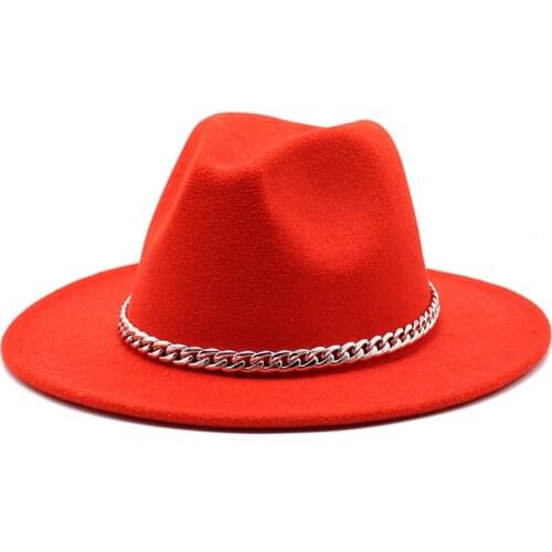 Womens summer hat fedoras wool hat British classic jazz hat ladies fashion wild flat brim hat couple hat outdoor travel mens