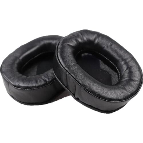 Replacement Sheepskin protein leather Memory foam ear pads cushions for Audio-Technica ATH-MSR7 for Sony MDR-V6 headphones