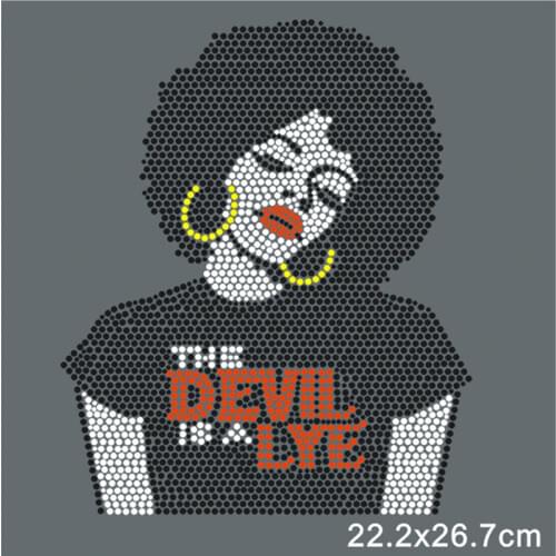 Rhinestones Heat Transfers Hotfix Rhinestones Customize Design Iron Sticker For Clothing 5Pieces/lot Apparel Accessories