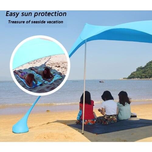 Ln 2021 Newly Designed Ultra-high Elastic Beach Awning Outdoor go Fishing Camping Party UV Protection Awning