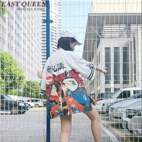 Japanese Kimono Women Traditional Yukata Back Short Sexy Black Kimono Robe Sleepwear for Women AA1538