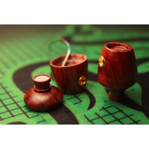 11mm earphone shell wooden shell pluggable mmcx pin Rosewood