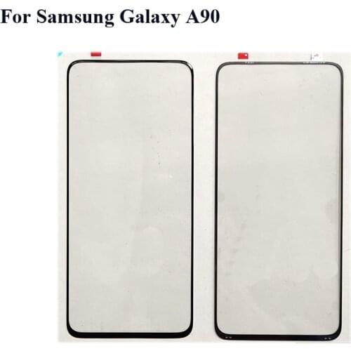 2PCS For Samsung Galaxy A90 Touch Screen Glass Digitizer Panel Front Glass Lens Sensor for Samsung Galaxy A90 A 90 Without Flex