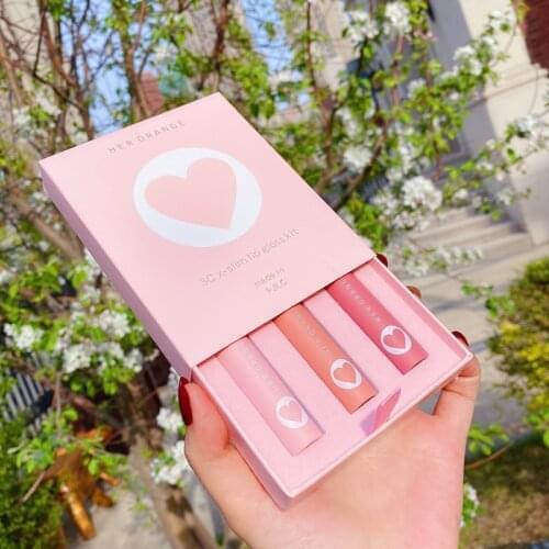 3PCS/SET Lipstick Professional Matte Lipstick Waterproof LongLasting Sexy Red LipGloss Makeup Matte Lipstick Beauty Cosmetic