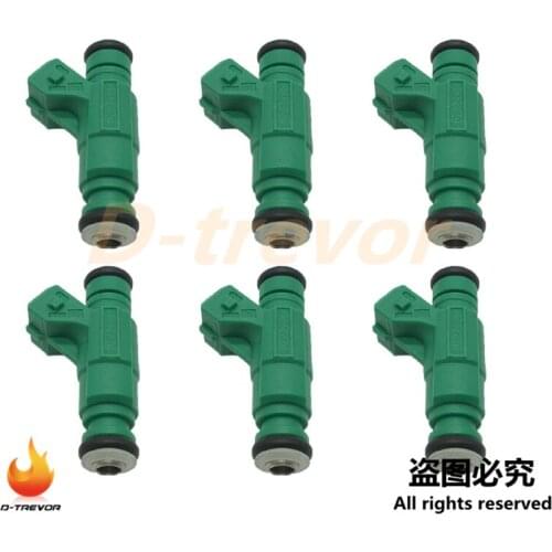 6Pcs OEM 0280156318 Fuel Injector nozzle For Citroen C2 C3 C4 Xsara 2 Berlingo Peugeot 206 307 1.6 16V 1984E9