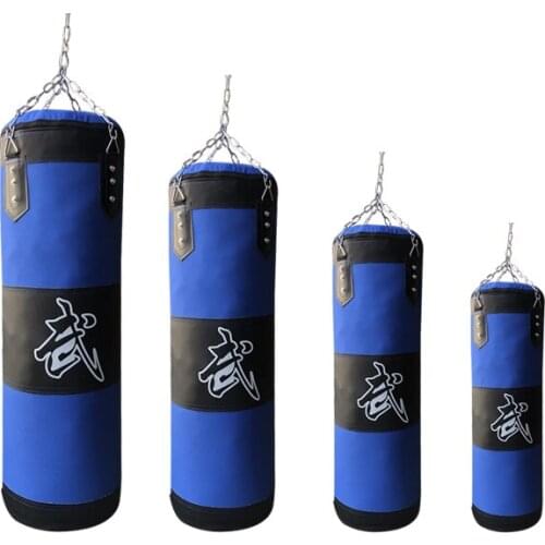 60cm/80cm/100cm/120cm Blue Hanging Oxford Cloth Sandbag Fitness Taekwondo Sandbag W4-240
