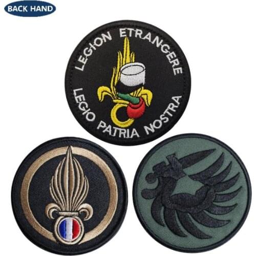 Apedes Legio Patria Nostra French Foreign Legion Patches Military Service Army Retired Tactical Patch Hook Back Badges