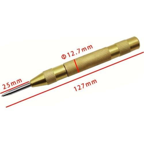 5 Inch Automatic Center Pin Punch Spring Loaded Marking Starting Holes Tool High Speed Steel Automatic Centre Punch/Dot Punch