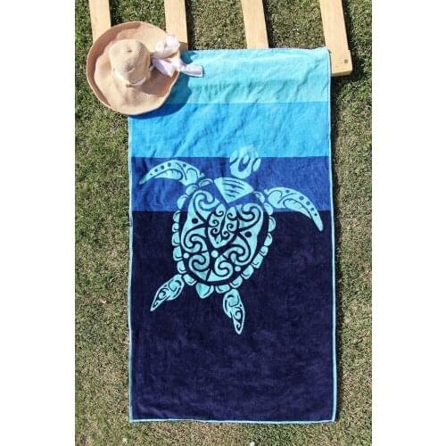 The loggerhead Velvet Beach Towel 83x160 cm new style sea pile