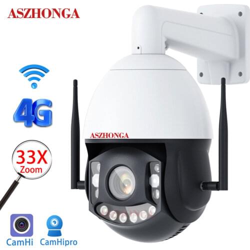1080P WIFI 3G 4G Security IP Camera Wireless 5MP HD 30X Optical Zoom Outdoor PTZ CCTV Surveillance Cam IR Night Vision CamHi APP