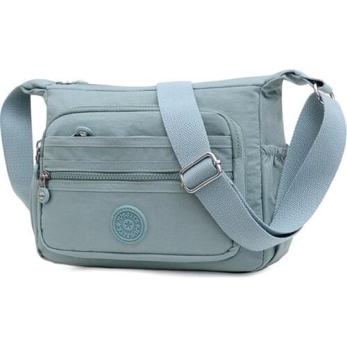 Nylon Ladies Designer Shoulder Bags Female Messenger Bags Fashion Multi Pockets Women Crossbody Bags Wild Ladies Wallet Totes