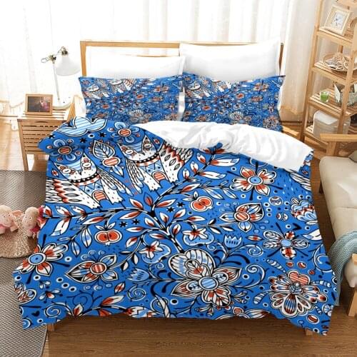 Home Textiles Bedding Set Animal Pattern Owl Quilt Cover Pillow Case Duvet Cover 2/3Pcs Comfortable Sheet