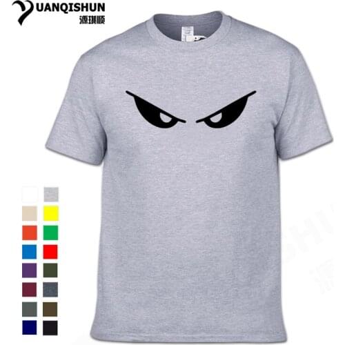 Evil Eyes Personality Print T-Shirt 2019 New Men Brand T shirt 16 Colors Funny Face Expression Eye Tshirt Hipster Free Shipping