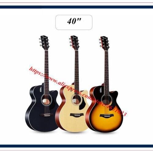 Guitarra - Single board guitar 40 " beginner folk wood guitar - student guitar