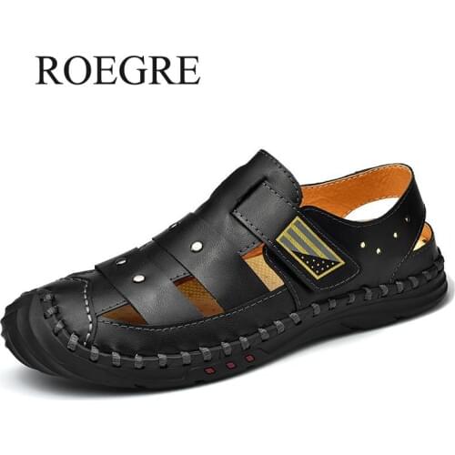 2020 Classic Mens Gladiator Sandals Summer Comfortable Mens Beach Sandals Basic Outdoor Male Summer Slippers Romano Boys Loafers