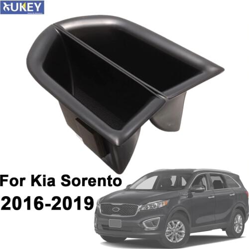 Interior Front Door Storage Box For Kia Sorento UM 2016 2017 2018 2019 Phone Container Glove Tray Armrest Handle Pocket Holder