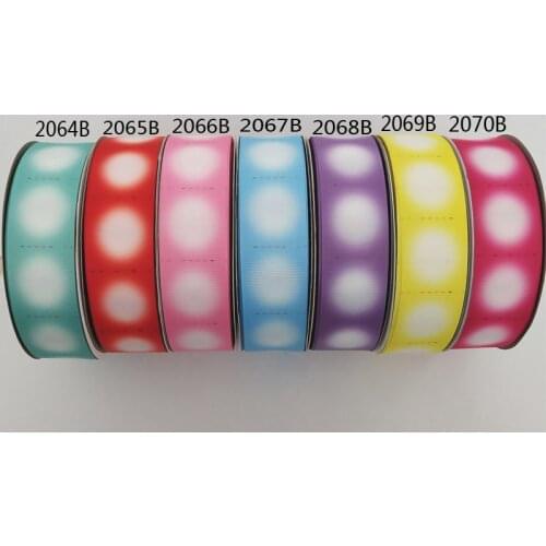 5yards/lot 25mm 38mm Digital Dot Print Grosgrain Ribbon for Wedding Party Decoration Card Gift Warpping Lace Ribbons