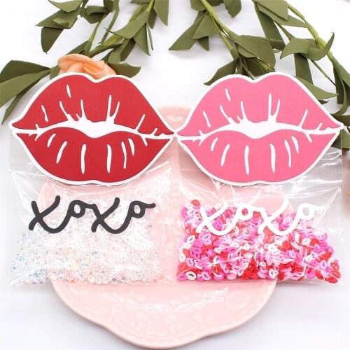 Lip Bag Topper Metal Cutting Dies Stencils for DIY Scrapbooking Decorative Embossing DIY Paper Cards