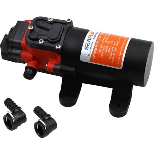 12V Automatic Water Pressure Diaphragm Pump DC 1.2 GPM 35 PSI for Boat Marine RV Caravan