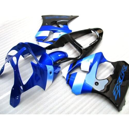 New Arrival Injection Motorcycle parts for Kawasaki Ninja ZX6R fairing kit 2000 2001 2002 blue black set zx6r 00 01 02 YH44