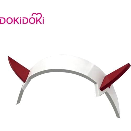 DokiDoki Anime Cosplay DARLING in the FRANXX Zero Two 002 Cosplay Wig 02 DARLING in the FRANXX Cosplay Wig Hairpin headband