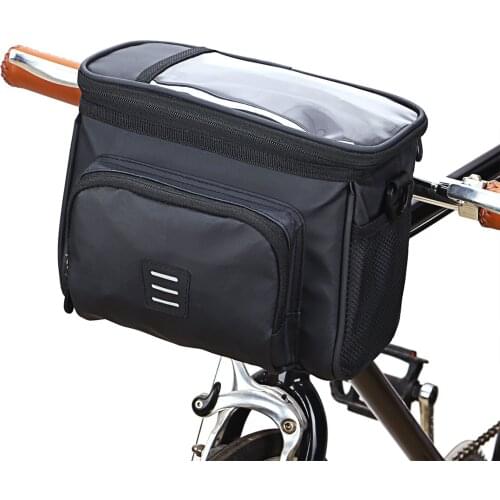 Cycling Bike Insulated Cooler Bag MTB Bicycle Handlebar Front Bag Basket Pannier Shoulder Bag